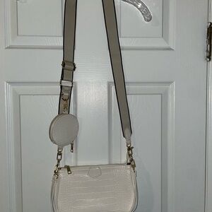SHEIN White Crossbody Bag with Coin Pouch